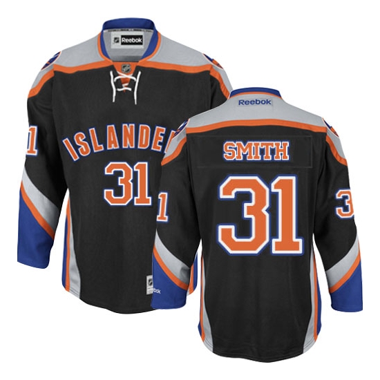 Billy Smith New York Islanders Authentic Third Reebok Jersey - Black