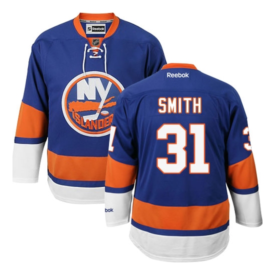 Billy Smith New York Islanders Authentic Home Reebok Jersey - Royal Blue