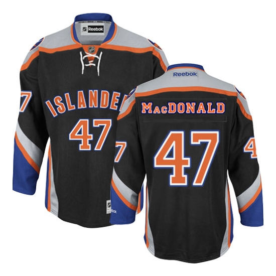 Andrew MacDonald New York Islanders Authentic Third Reebok Jersey - Black