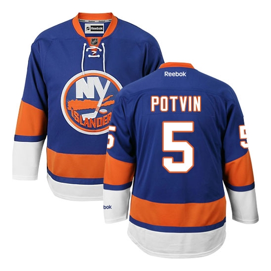 Denis Potvin New York Islanders Premier Home Reebok Jersey - Royal Blue