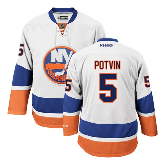 Denis Potvin New York Islanders Authentic Away Reebok Jersey - White