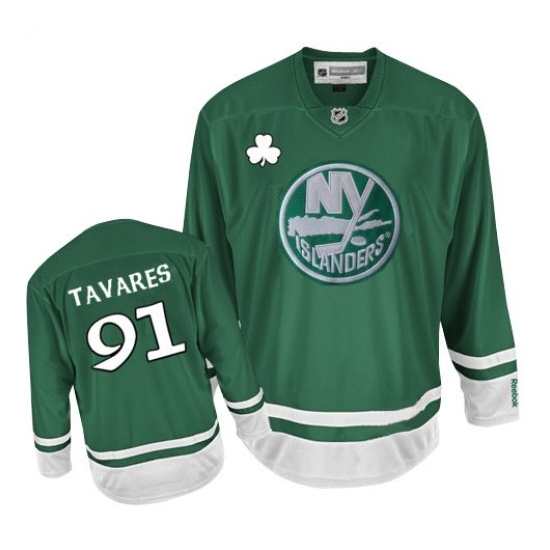 John Tavares New York Islanders Premier St Patty's Day Reebok Jersey - Green