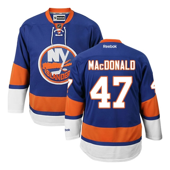 Andrew MacDonald New York Islanders Premier Home Reebok Jersey - Royal Blue