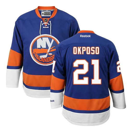 Kyle Okposo New York Islanders Authentic Home Reebok Jersey - Royal Blue