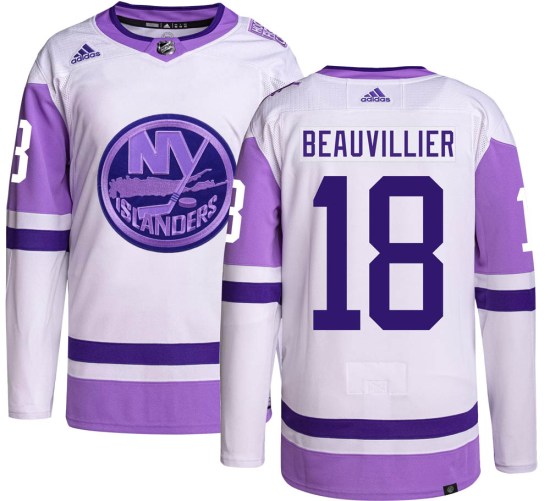 Anthony Beauvillier New York Islanders Authentic Hockey Fights Cancer Adidas Jersey