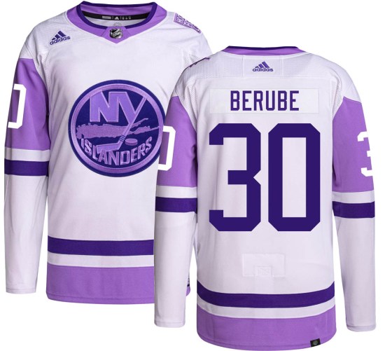 Jean-Francois Berube New York Islanders Authentic Hockey Fights Cancer Adidas Jersey