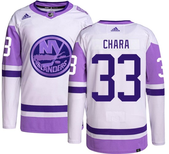 Zdeno Chara New York Islanders Authentic Hockey Fights Cancer Adidas Jersey