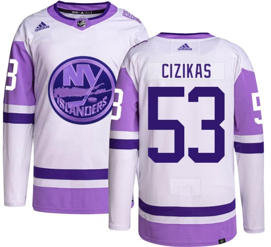 Casey Cizikas New York Islanders Authentic Hockey Fights Cancer Adidas Jersey