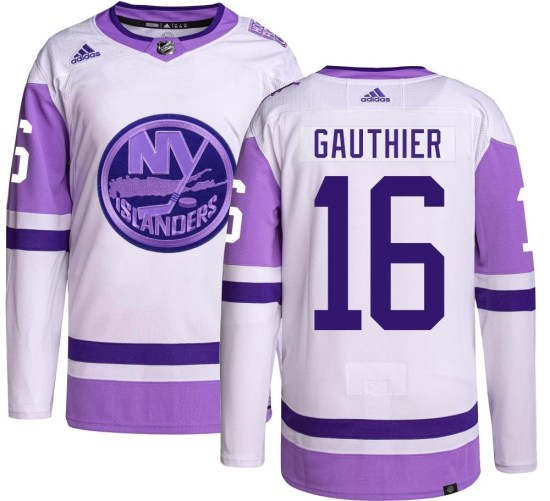 Julien Gauthier New York Islanders Authentic Hockey Fights Cancer Adidas Jersey