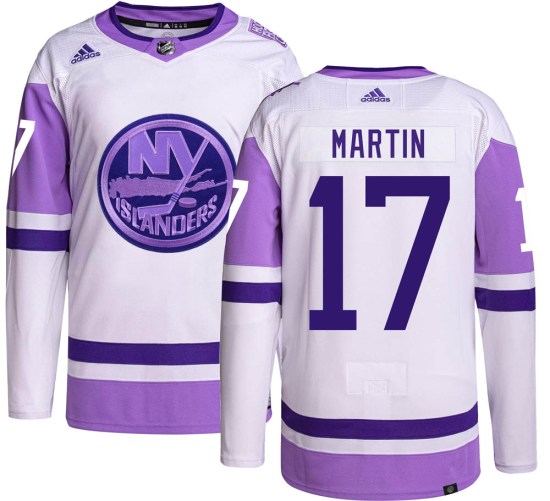 Matt Martin New York Islanders Authentic Hockey Fights Cancer Adidas Jersey