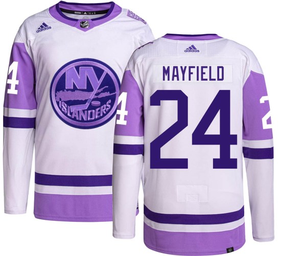 Scott Mayfield New York Islanders Authentic Hockey Fights Cancer Adidas Jersey