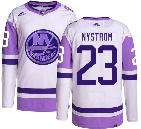 Bob Nystrom New York Islanders Authentic Hockey Fights Cancer Adidas Jersey