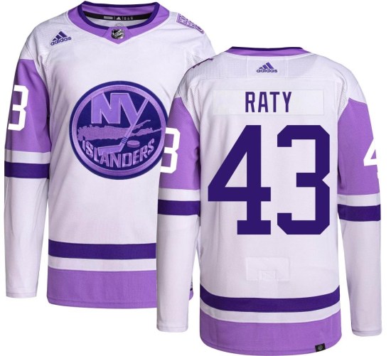 Aatu Raty New York Islanders Authentic Hockey Fights Cancer Adidas Jersey