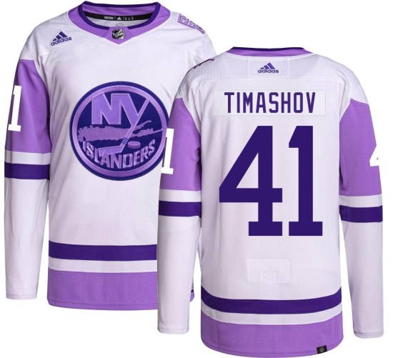 Dmytro Timashov New York Islanders Authentic Hockey Fights Cancer Adidas Jersey