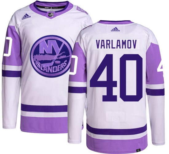Semyon Varlamov New York Islanders Authentic Hockey Fights Cancer Adidas Jersey
