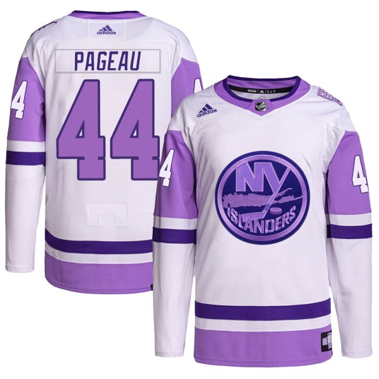 Jean-Gabriel Pageau New York Islanders Authentic Hockey Fights Cancer Primegreen Adidas Jersey - White/Purple