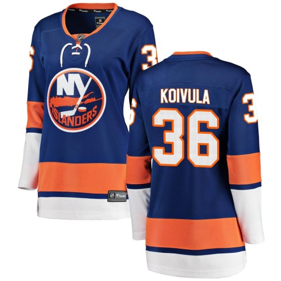 Otto Koivula New York Islanders Women's Breakaway Home Fanatics Branded Jersey - Blue