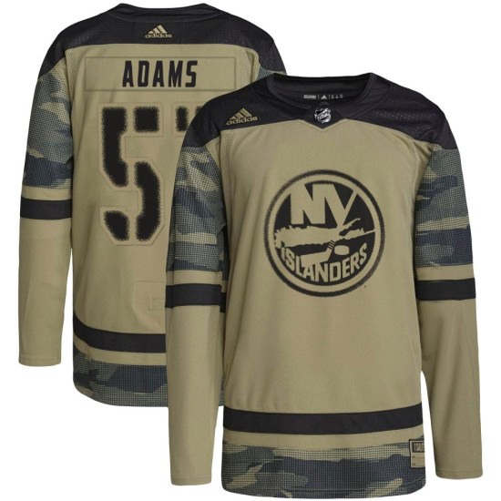 Collin Adams New York Islanders Youth Authentic Military Appreciation Practice Adidas Jersey - Camo