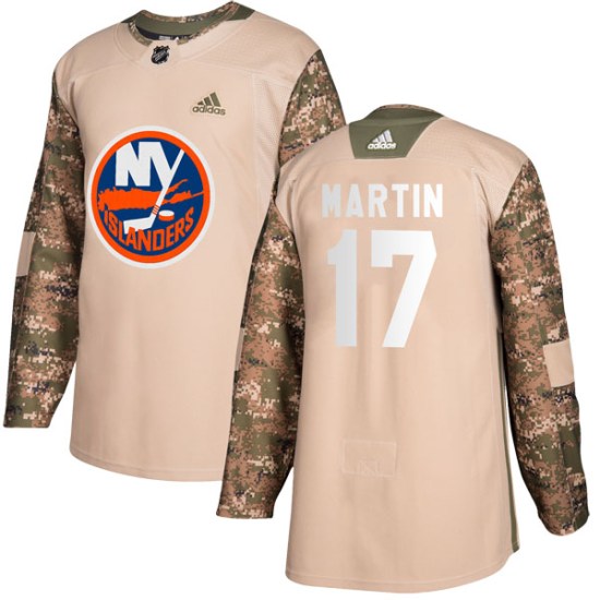 Matt Martin New York Islanders Youth Authentic Veterans Day Practice Adidas Jersey - Camo