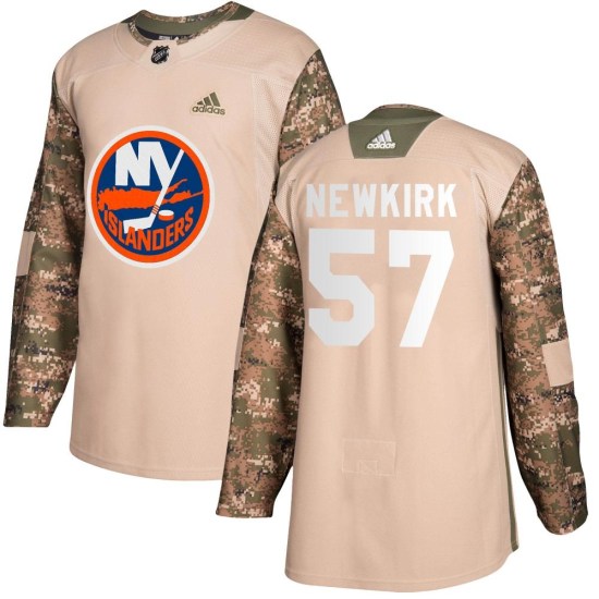 Reece Newkirk New York Islanders Youth Authentic Veterans Day Practice Adidas Jersey - Camo