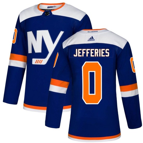 Alex Jefferies New York Islanders Authentic Alternate Adidas Jersey - Blue