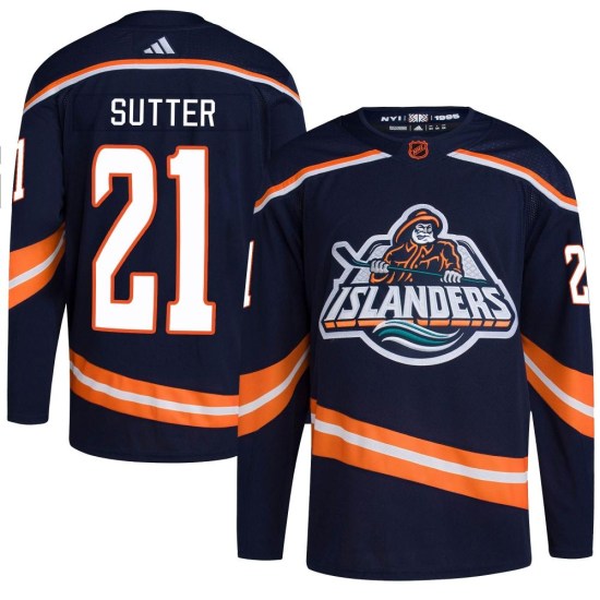 Brent Sutter New York Islanders Authentic Reverse Retro 2.0 Adidas Jersey - Navy