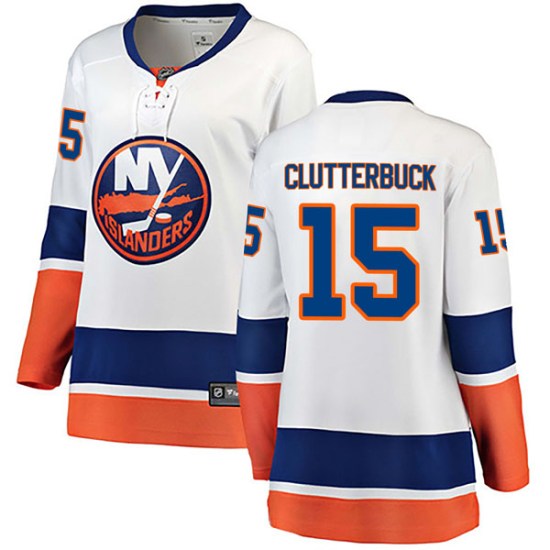 Cal Clutterbuck New York Islanders Women's Breakaway Away Fanatics Branded Jersey - White