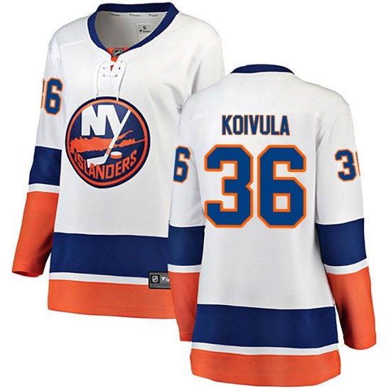 Otto Koivula New York Islanders Women's Breakaway Away Fanatics Branded Jersey - White