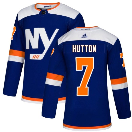 Grant Hutton New York Islanders Youth Authentic Alternate Adidas Jersey - Blue