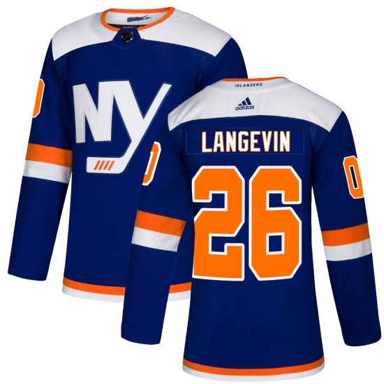 Dave Langevin New York Islanders Youth Authentic Alternate Adidas Jersey - Blue