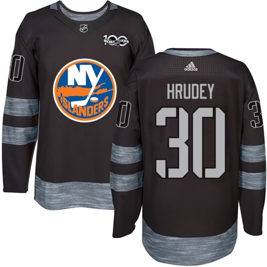 Kelly Hrudey New York Islanders Authentic 1917-2017 100th Anniversary Jersey - Black