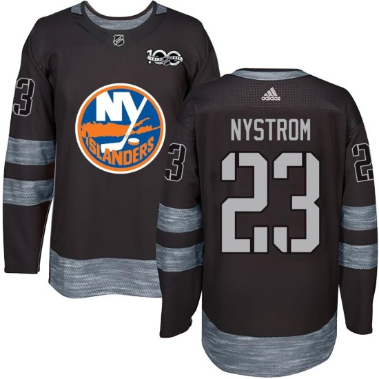 Bob Nystrom New York Islanders Authentic 1917-2017 100th Anniversary Jersey - Black