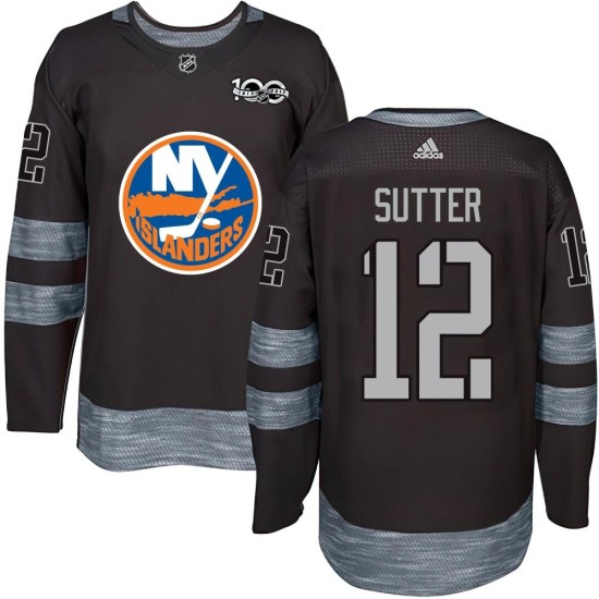 Duane Sutter New York Islanders Authentic 1917-2017 100th Anniversary Jersey - Black