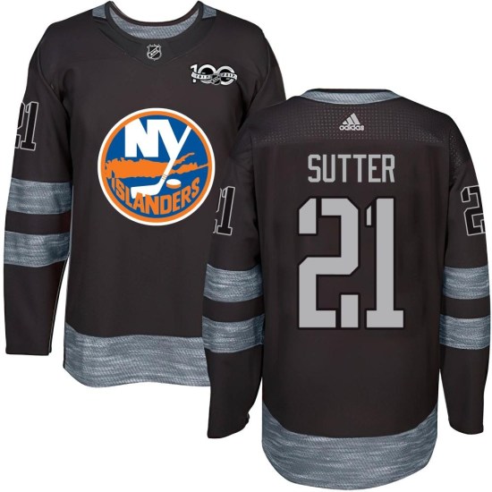Brent Sutter New York Islanders Authentic 1917-2017 100th Anniversary Jersey - Black