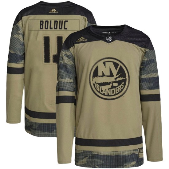 Samuel Bolduc New York Islanders Authentic Military Appreciation Practice Adidas Jersey - Camo