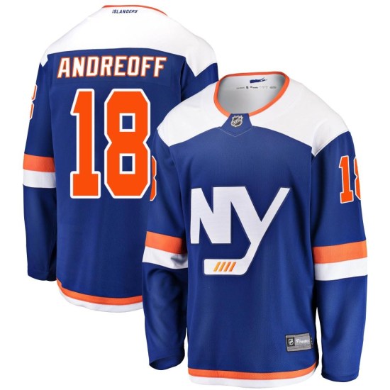 Andy Andreoff New York Islanders Youth Breakaway Alternate Fanatics Branded Jersey - Blue