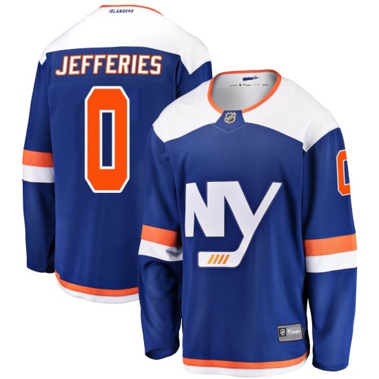 Alex Jefferies New York Islanders Youth Breakaway Alternate Fanatics Branded Jersey - Blue