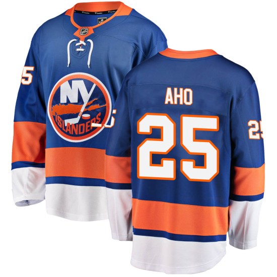 Sebastian Aho New York Islanders Youth Breakaway Home Fanatics Branded Jersey - Blue