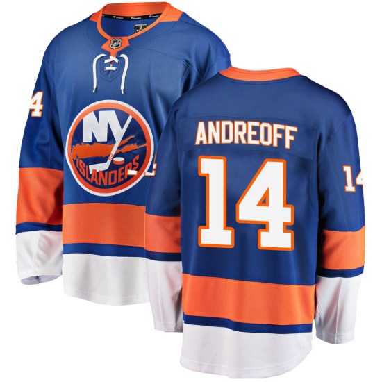 Andy Andreoff New York Islanders Youth Breakaway Home Fanatics Branded Jersey - Blue