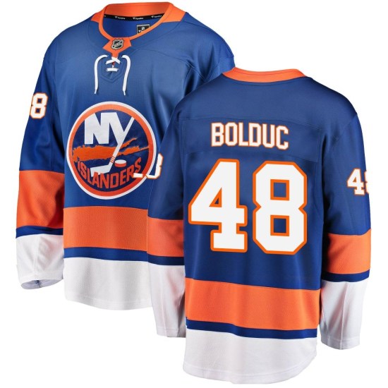 Samuel Bolduc New York Islanders Youth Breakaway Home Fanatics Branded Jersey - Blue