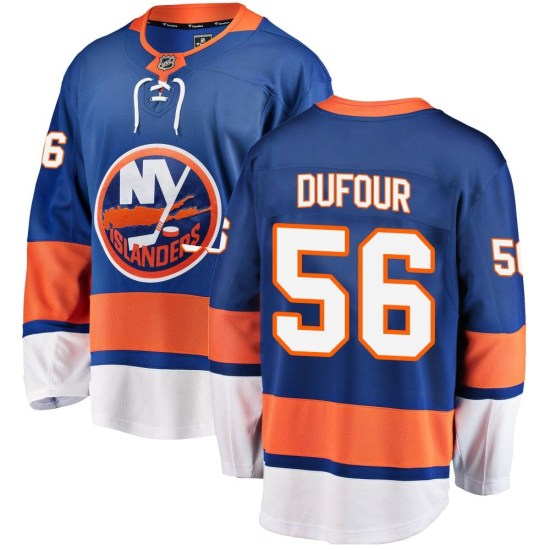 William Dufour New York Islanders Youth Breakaway Home Fanatics Branded Jersey - Blue