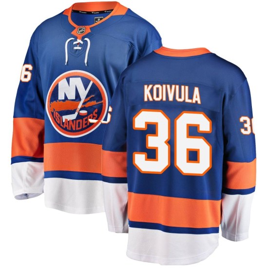 Otto Koivula New York Islanders Youth Breakaway Home Fanatics Branded Jersey - Blue