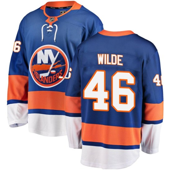 Bode Wilde New York Islanders Youth Breakaway Home Fanatics Branded Jersey - Blue