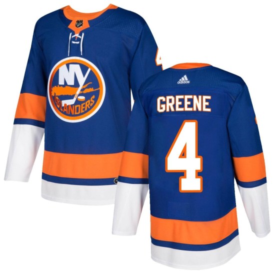Andy Greene New York Islanders Authentic ized Royal Home Adidas Jersey - Green
