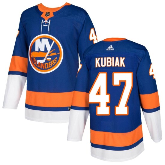 Jeff Kubiak New York Islanders Authentic Home Adidas Jersey - Royal