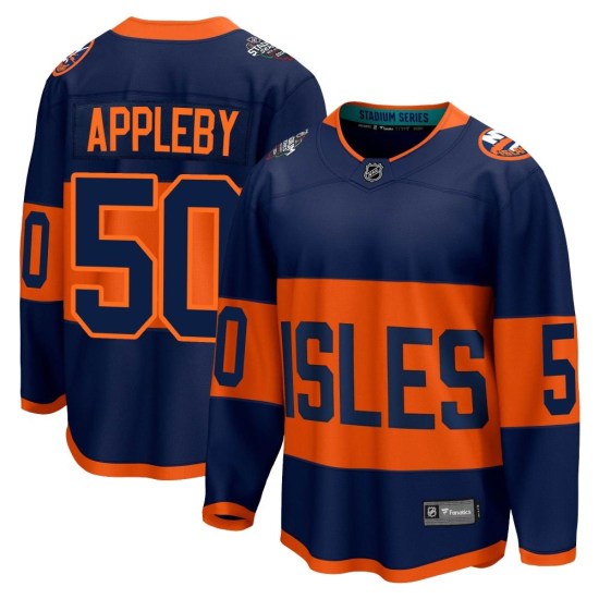 Kenneth Appleby New York Islanders Breakaway 2024 Stadium Series Fanatics Branded Jersey - Navy