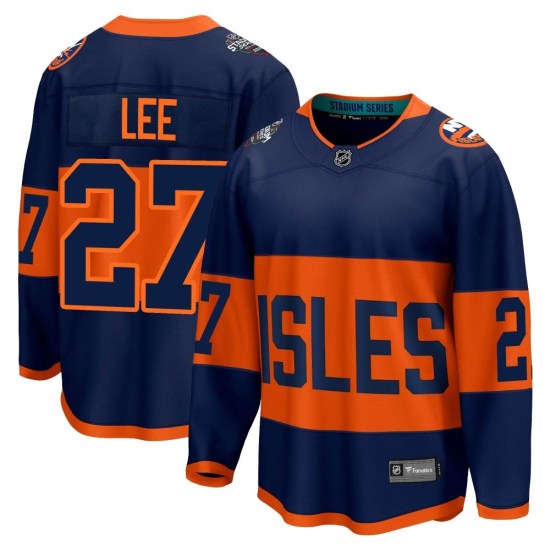 Anders Lee New York Islanders Breakaway 2024 Stadium Series Fanatics Branded Jersey - Navy