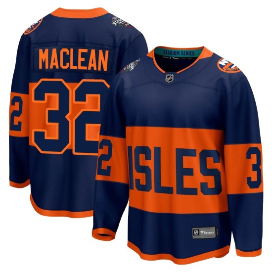 Kyle Maclean New York Islanders Breakaway Kyle MacLean 2024 Stadium Series Fanatics Branded Jersey - Navy