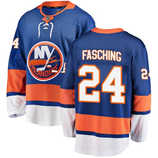 Hudson Fasching New York Islanders Breakaway Home Fanatics Branded Jersey - Blue
