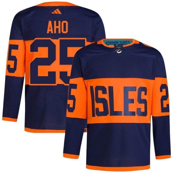 Sebastian Aho New York Islanders Authentic 2024 Stadium Series Primegreen Adidas Jersey - Navy